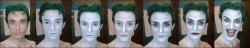 keepyourcorsetstight:  askunclej:  Doesn’t anybody just use chemical waste anymore? Worked for me.  Reblogging so that one day my makeup will look this excellent. But daaaaamn! He even looks fiiiine before the makeup! Green hair will never go out of