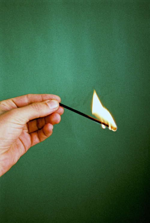 nicokrijno: Image with Green and Fire. Matchpoint.