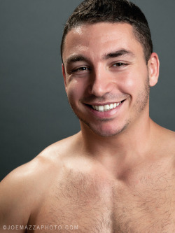 themaleimage:  Marc Dylan - by Joe Mazza Though Marc is known for his Ab’s and Pecs - His smile is why I like him.  