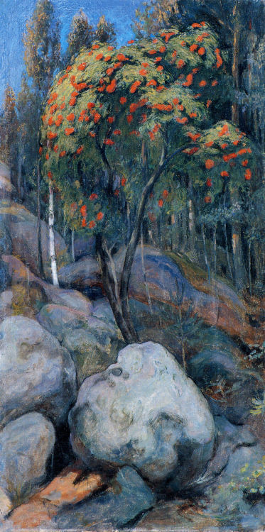 peira:Pekka Halonen:  Pihlaja (1894) via paintingdb