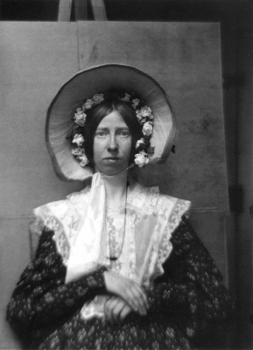 i12bent:Imogen Cunningham: Self-portrait in 1863 Costume, 1909
