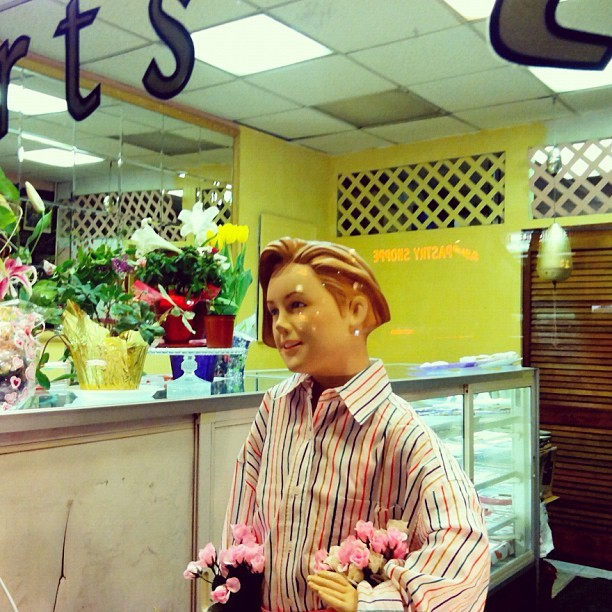 #mannequin #sweets #eastvillage #reflection (Taken with Instagram at Something Sweet)