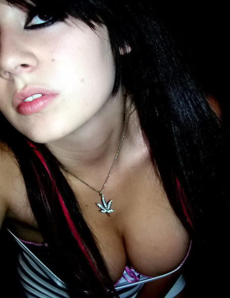 drugssexandgasoline:  Weeeeeed&amp;tits. 