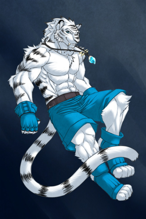 rrowdybeast:  White tiger by *fliegen80s 