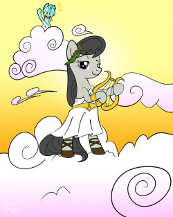dr-whoooves:  Who remembers when Lyra was known as “Heartstrings”? lol made by this guy -&gt; http://twiddlechimp.deviantart.com/art/Octavia-the-Ponyess-of-Music-244006276 