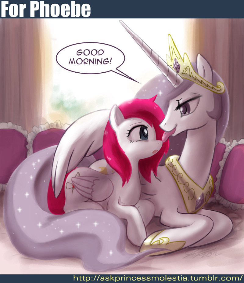 askprincessmolestia:  “Phoebe is so delicious!”