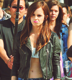 fiftyshadesen:  Emma Watson on the set of “The Bling Ring” in Venice Beach on April 12, 2012.  