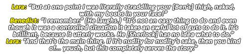 heardwonders-deactivated2012080:heardwonders:Sherlock DVD Commentaries → A Scandal in Belgravia ↳bas