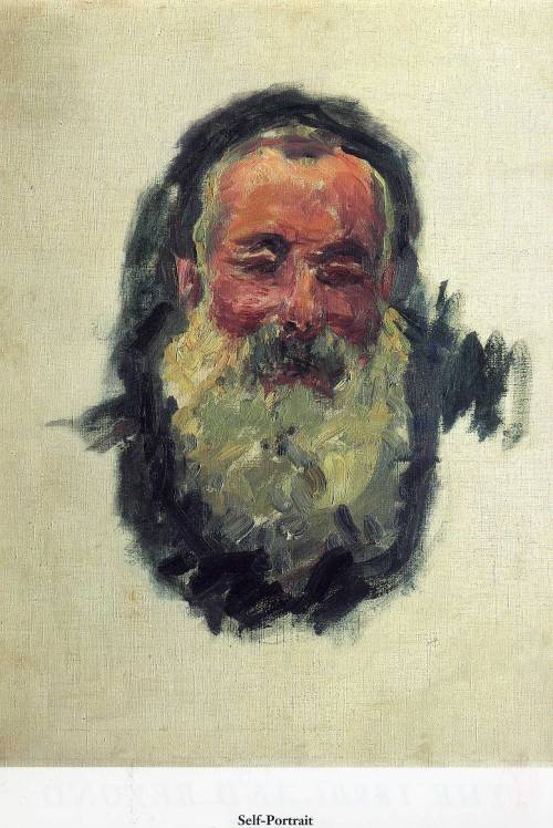 fckyeaharthistory:Claude Monet - Self-Portrait, 1917. Oil on canvas 