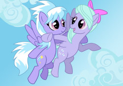 twilightsparklesharem:  sturmpony:  Flitter and Cloudchaser by *VegaNya  What is it about these two that is just so bloody adorable?  