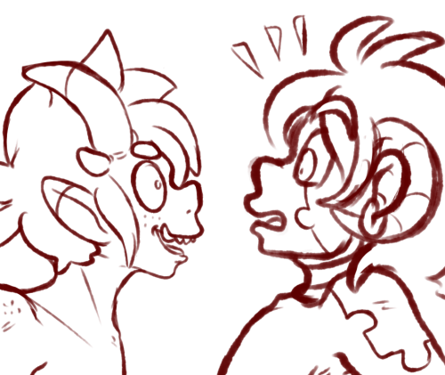 oops accidentally drew them with two different line widths