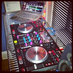 My baby just got a lil color! Like how it looks all lit up. #DJ #ns6  (Taken with instagram)