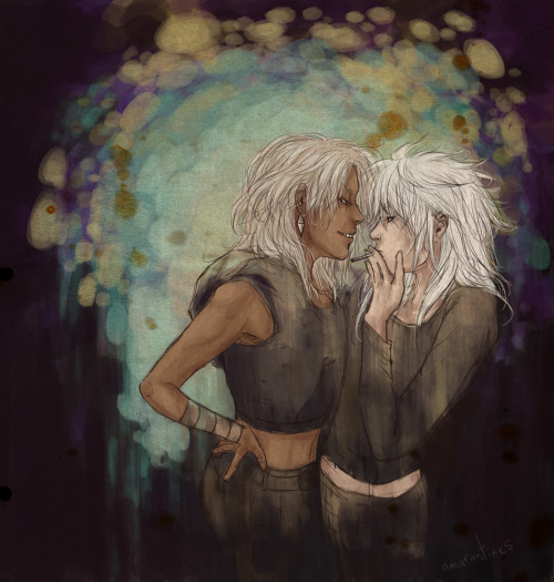 chainsawmascara:  awakeningcity:  amarantines:  Put this clean version up on my DA for everyone to see c:  YES  Everything is more attractive with a cigarette in the photo. Yes. Good.  THEIR HAIR.  I LOVE IT.