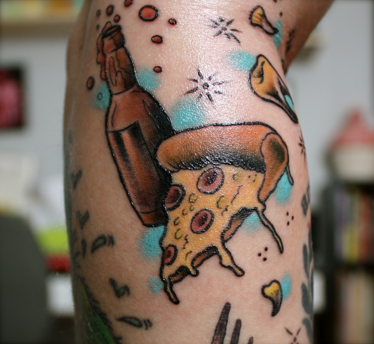 fuckyeahtattoos:  Pizza Rules. Root Beer Rules. Tina Marie De Carlo Rules (No Ka