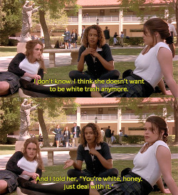 quirkyblackgirls:  shana—e:  wordsandturds:  we got shitfaced &amp; watched the craft last night and can i just say when that jock dude was trying to explain to the new girl why the other three witches were outcasts, he said, nancy is a crazy slut and