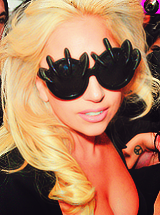 hyelim:  Top 9 photos of Lady Gaga with glasses | asked by marcomonster. 