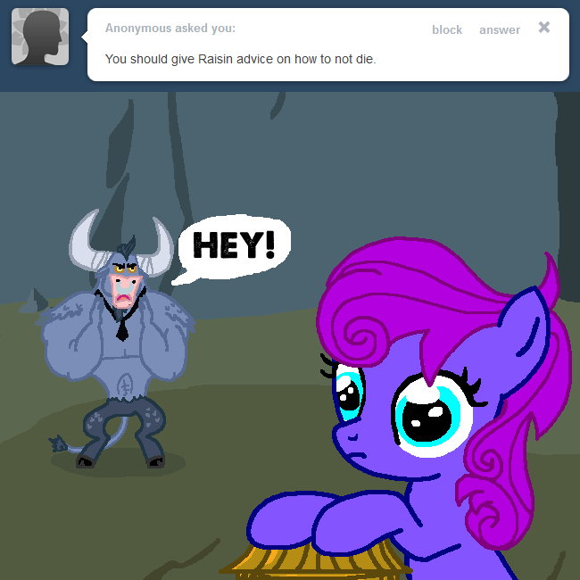 Thanks again, Spitty! Fucking awesome work! ask-ironwill-now:  LITTLE RAISIN ALWAYS