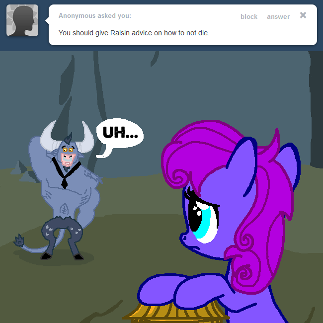 Thanks again, Spitty! Fucking awesome work! ask-ironwill-now:  LITTLE RAISIN ALWAYS