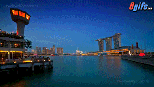 Singapore timelapse HD gif #4