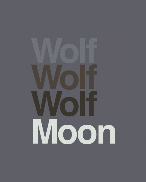 3 Wolvetica
T-shirts & more available at Redbubble / Society6 / TeePublic