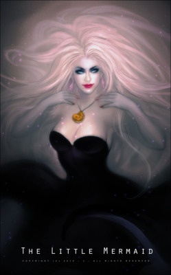  if ursula looked like this  instead of what the ppl at disney used? wow genius