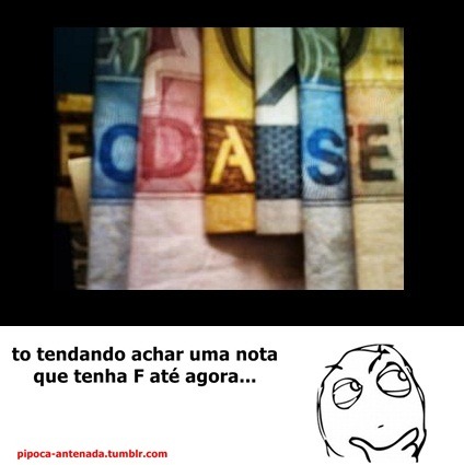 Não existe&hellip;é uma nota de vinte e transformaram o E em um F