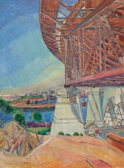 peira:  Grace Cossington Smith:  the curve of the bridge (1928-1929) via Art Gallery NSW 