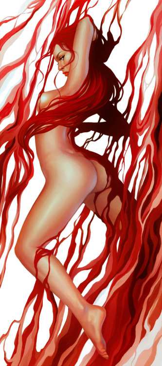 for-redheads:  Red Ink series by Daniela Uhlig (lolita-art)
