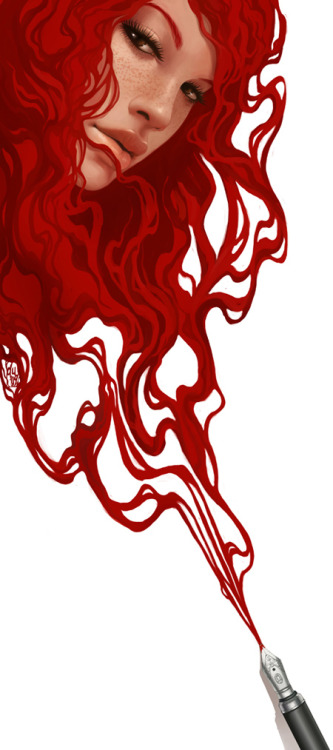 for-redheads:  Red Ink series by Daniela Uhlig (lolita-art)
