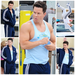 markwahlbergfan:  Filming Pain or Gain in Miami, Florida. 