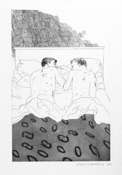 rockandstone:  David Hockney, Two Boys Aged