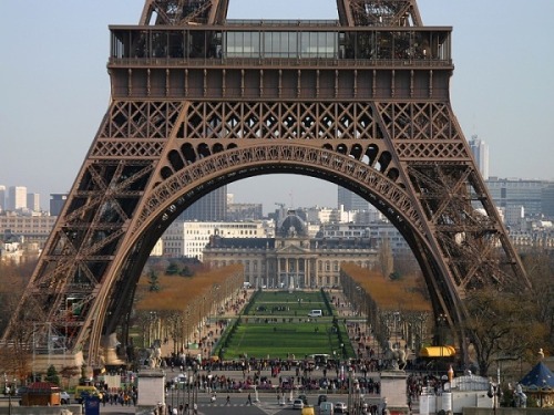 suburbanastronaut: Base of the Eiffel Tower, Paris