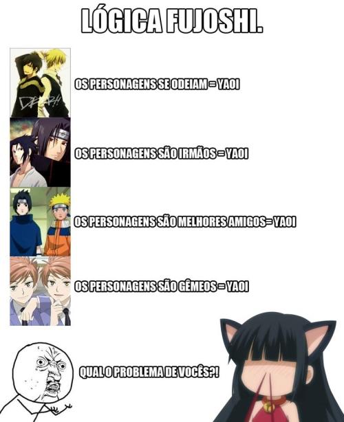 masqporrayaoi:  PORRA YAOI! PORRA FUJOSHI, MAS QUE TIPO DE LÓGICA DETURPADA É ESTA EM?? 