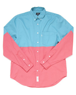 onlycoolstuff:  durkl 2 tone shirt