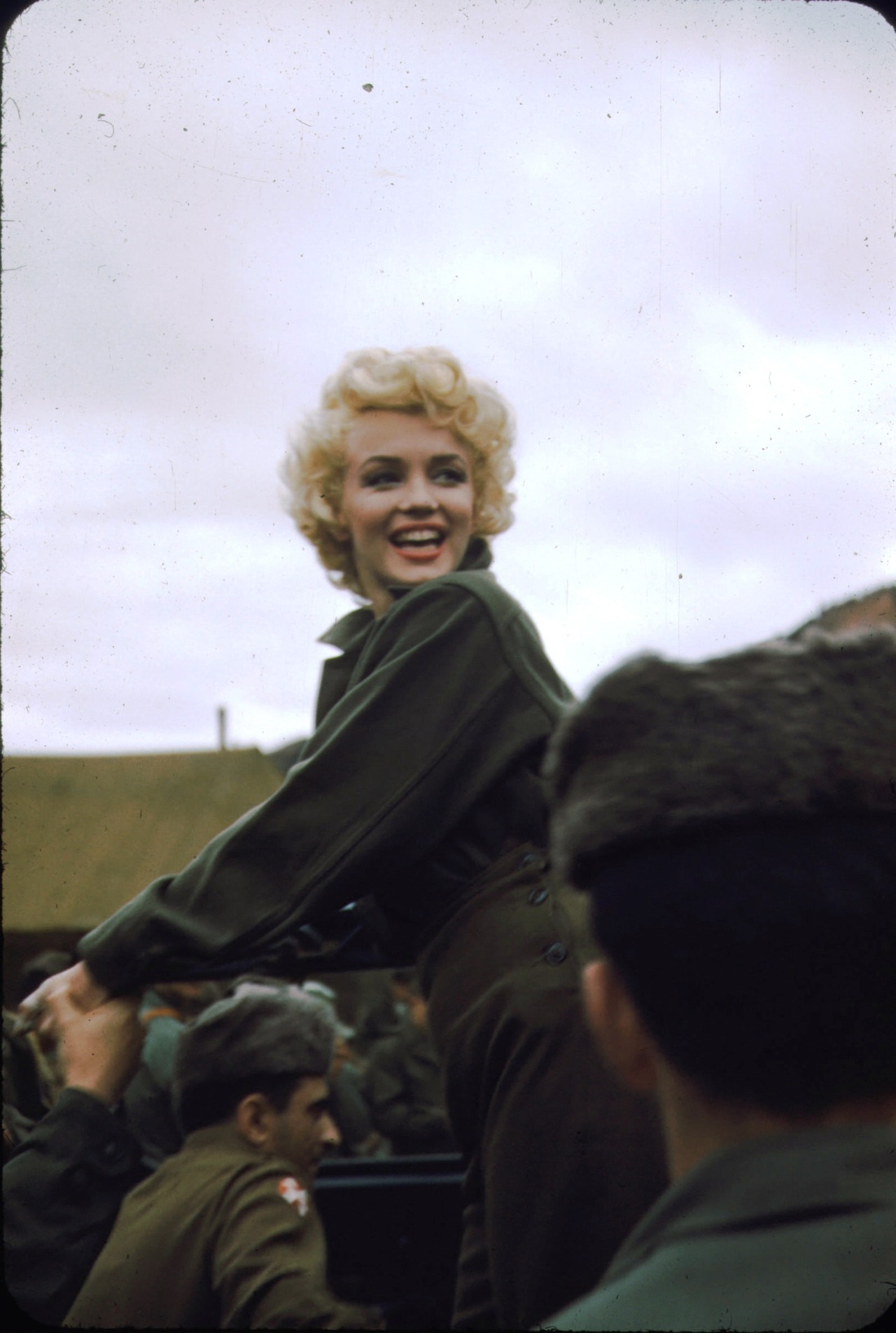  A rare colour photo of Marilyn in Korea from Robert H Mckinley’s collection, February