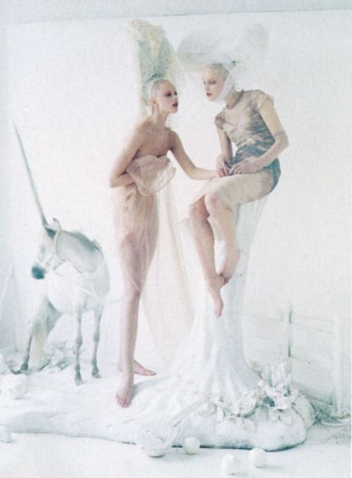 Frida Gustavsson & Mirte Maas by Tim Walker for Vogue US May 2012