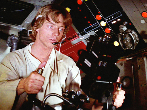 a-stars-hope:  anghraine:  Luke flying. (ETA: Yes, I’m aware that Luke is not piloting the shi