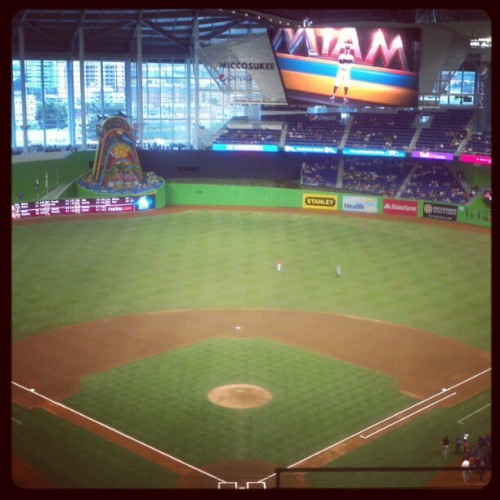 Happy Jackie Robinson Day #Marlins #baseball (Taken with instagram)