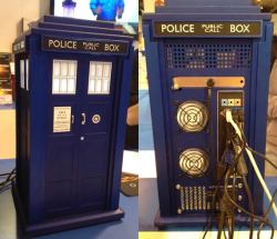 youdumbdominick-might-be-a-brony:  the-leader-of-the-weeping-angels:  doctorwho:  TARDIS PC Case queentimelady:  An official TARDIS PC is being released by Scan computers. It not cheap at £745.99, but at least you’ll never run out of hard drive space.