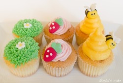 giuliascake:  spring mini cupcakes: white