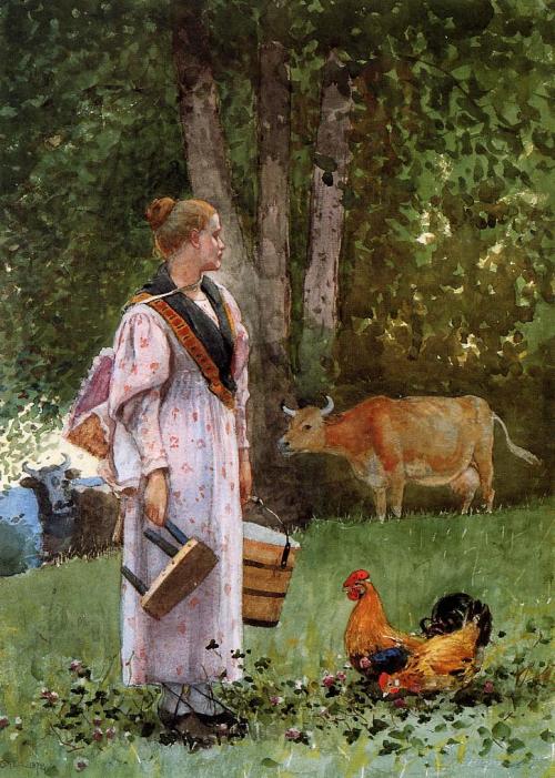 The Milk Maid, Winslow Homer