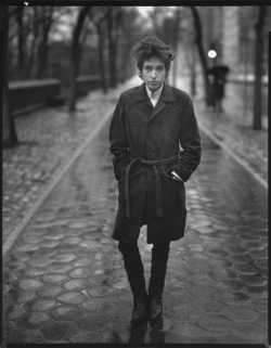 Bob Dylan in Central Park, February 1965,