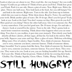 the thoughts that go through my head when i wanna eat.. BUT THEN IM LIKE, NAHHH IM HUNGRY AND I LOVE FOOD.