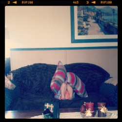 Younger bro playing peek a boo  (Taken with instagram)