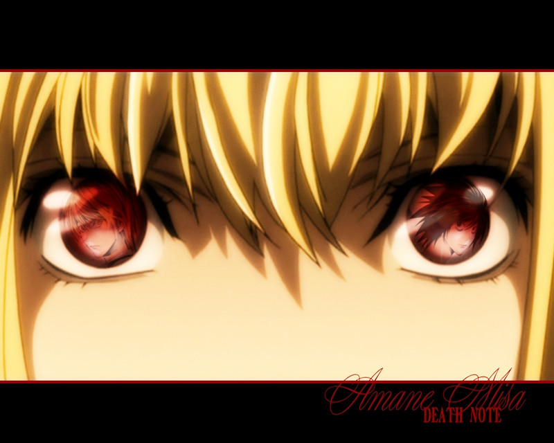 'Shinigami eyes' from Death Note (Image: princess-misa-amane-blog.tumblr.com)