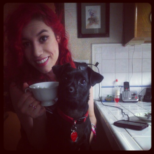 I so didn’t mean to post this on here. But that’s Dublynn, my sister’s dog.