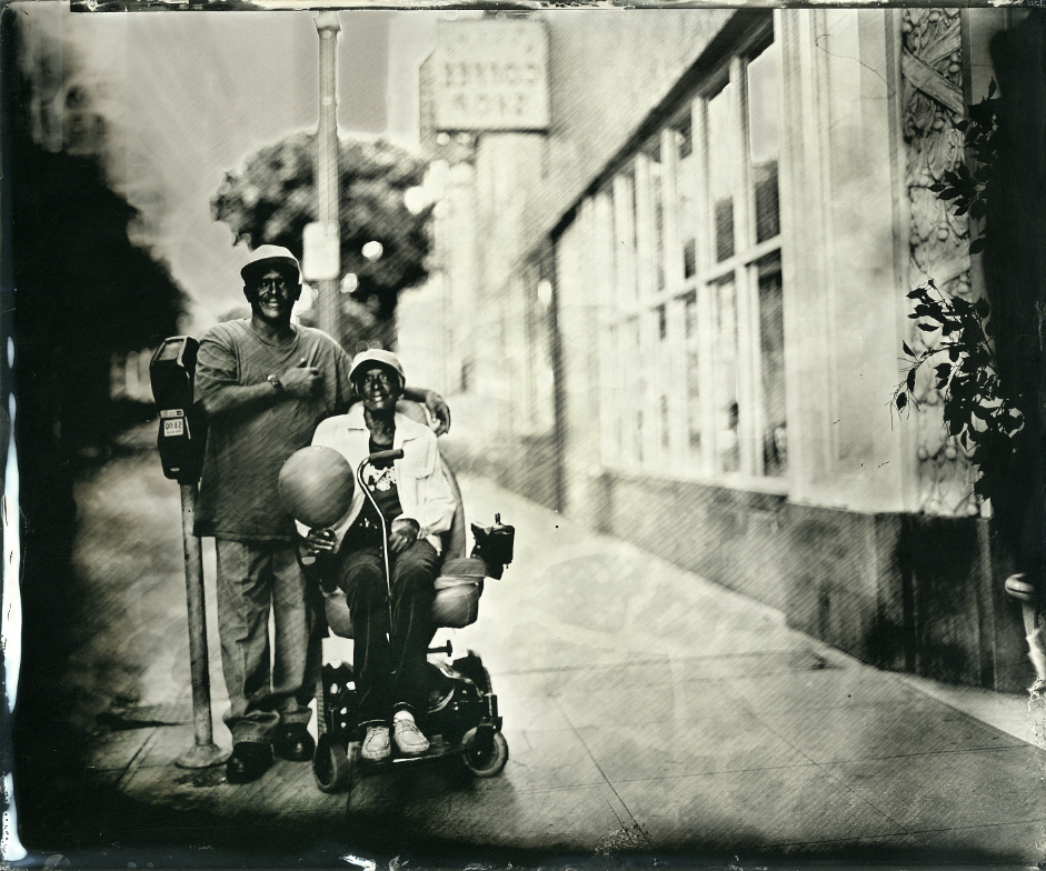 Ian Ruhter/Wet Plate Collodion/ Bobby & Carolyn /Down Town Los Angeles, CA/ 5.15.10