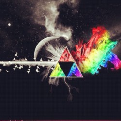 cada-dia-te-quiero-mas:  the—void:  #darksideofthemoon #triforce #zelda #pinkfloyd (Taken with instagram)  