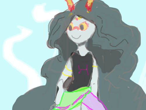 tsunicide:fefweefri.pngme and evan challenged eachother to draw feferi with a mouse only with no und