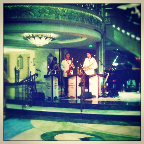 “And the band played on…” #love and rockets #disney cruise line #disney #ship #cruise #ship interiors #pretty #i heart